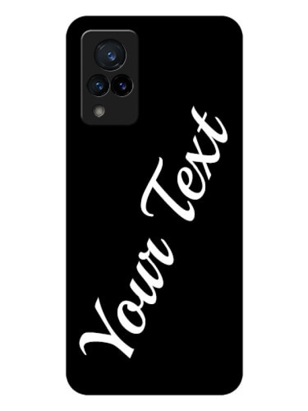 Custom Vivo V21 5G Custom Glass Mobile Cover with Your Name