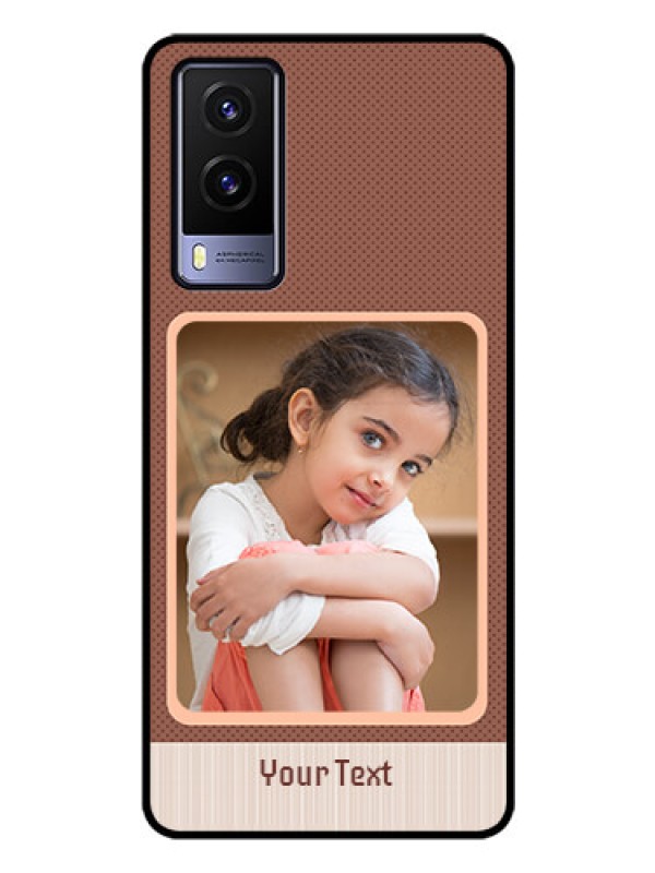 Custom Vivo V21E 5G Custom Glass Phone Case - Simple Pic Upload Design