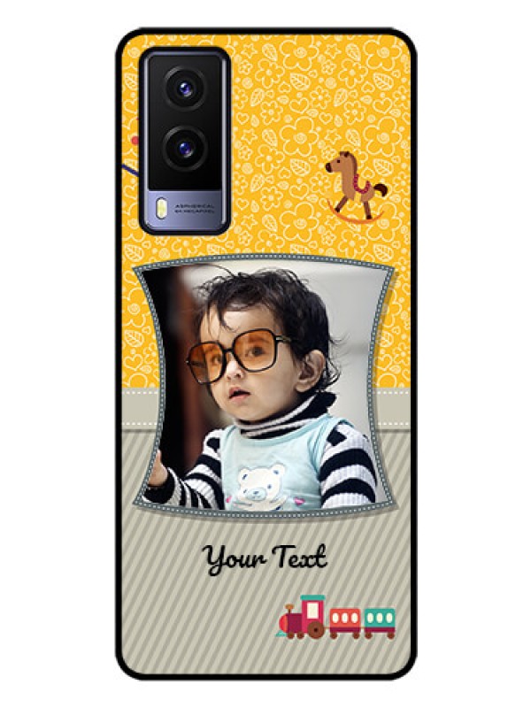 Custom Vivo V21E 5G Personalized Glass Phone Case - Baby Picture Upload Design