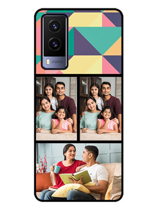 Custom Vivo V21E 5G Custom Glass Phone Case - Bulk Pic Upload Design