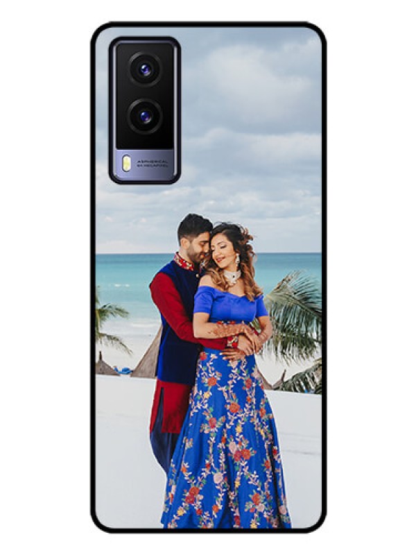 Custom Vivo V21E 5G Photo Printing on Glass Case - Upload Full Picture Design