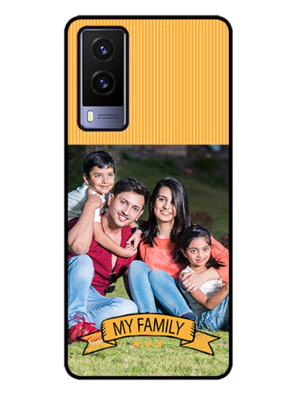 Custom Vivo V21E 5G Custom Glass Phone Case - My Family Design