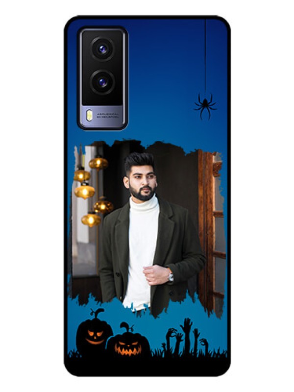 Custom Vivo V21E 5G Photo Printing on Glass Case - with pro Halloween design