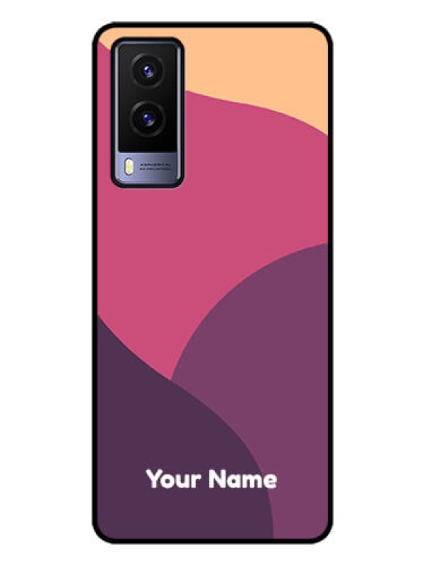 Custom Vivo V21E 5G Custom Glass Phone Case - Mixed Multi-colour abstract art Design