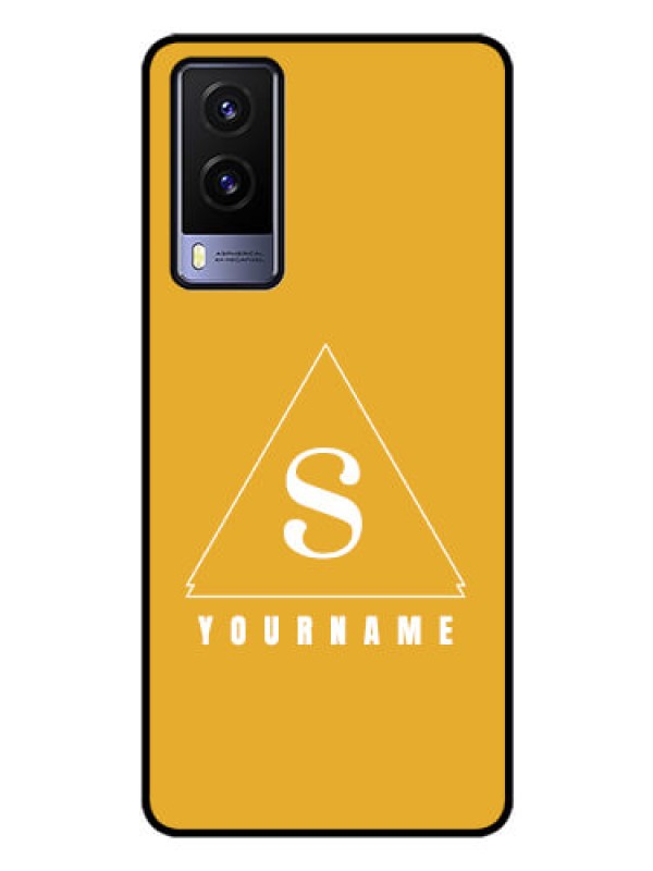 Custom Vivo V21E 5G Personalized Glass Phone Case - simple triangle Design