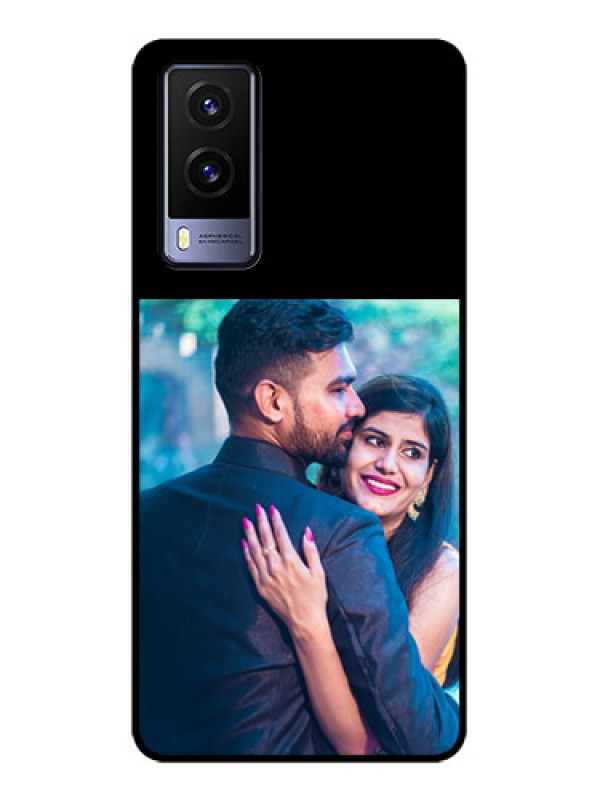 Custom Vivo V21E 5G Custom Glass Phone Case - Upload Full Picture With Custom Color Design