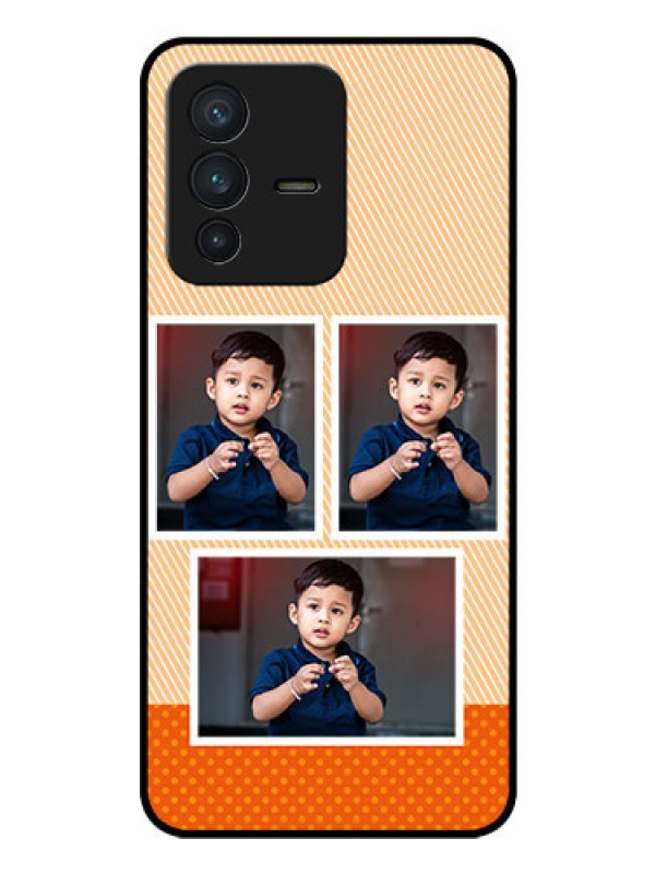 Custom Vivo V23 5G Photo Printing on Glass Case - Bulk Photos Upload Design