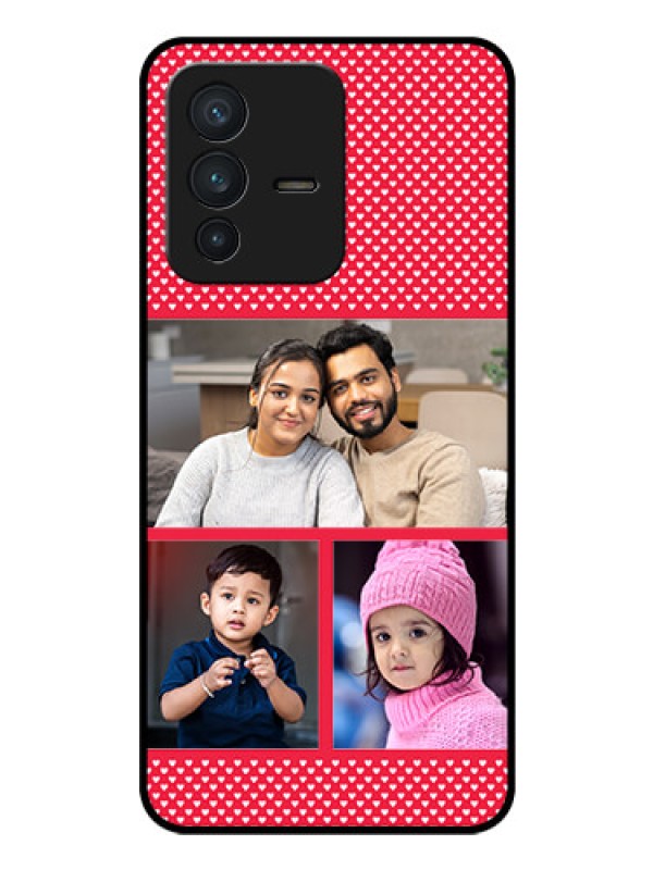 Custom Vivo V23 5G Personalized Glass Phone Case - Bulk Pic Upload Design