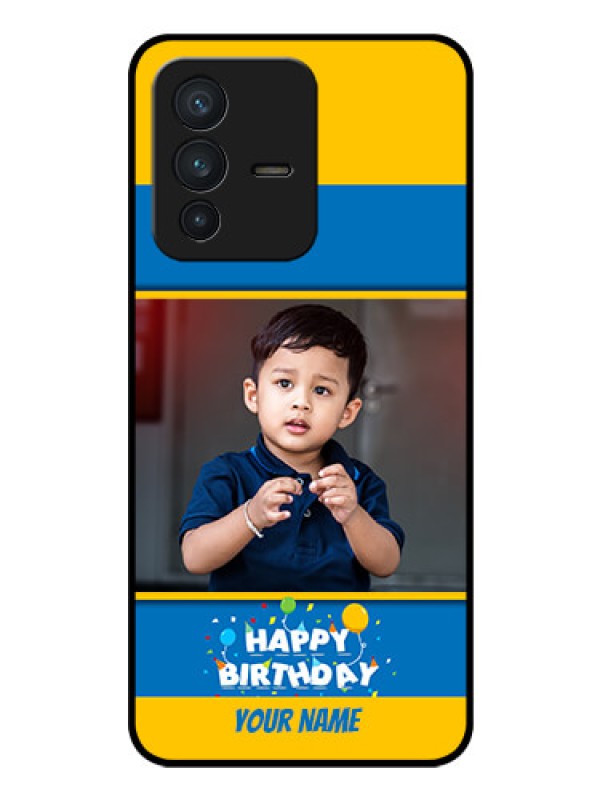 Custom Vivo V23 5G Custom Glass Mobile Case - Birthday Wishes Design