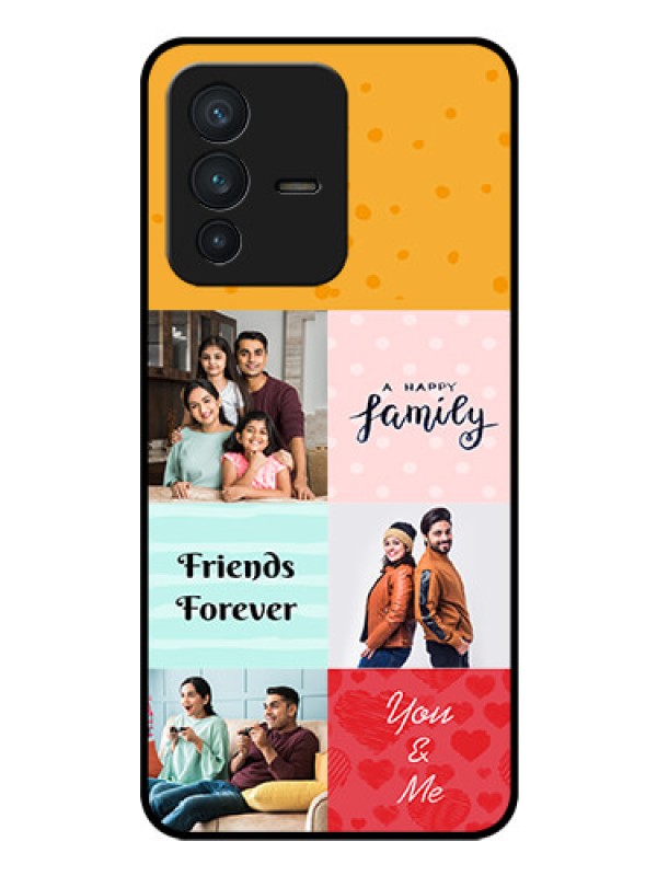 Custom Vivo V23 5G Personalized Glass Phone Case - Images with Quotes Design