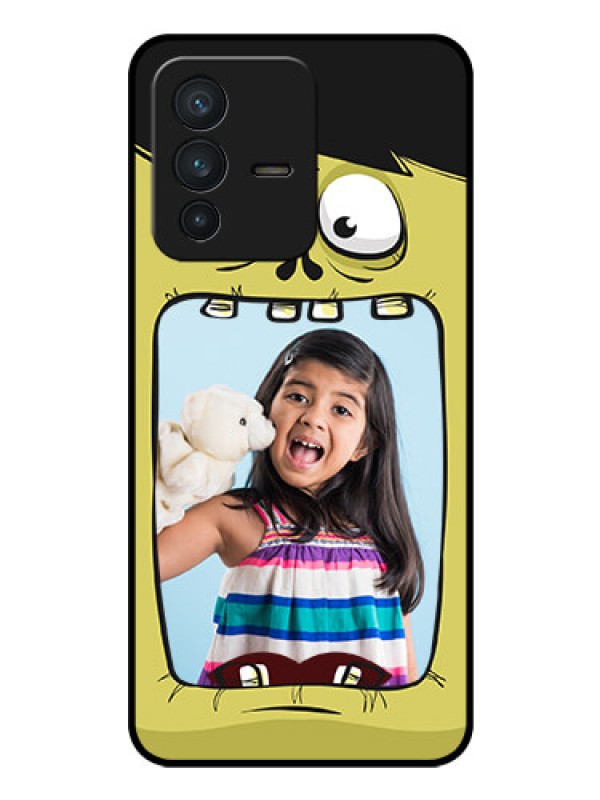 Custom Vivo V23 5G Personalized Glass Phone Case - Cartoon monster back case Design