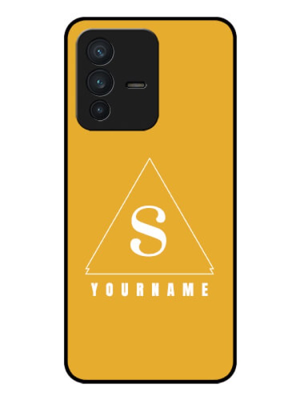 Custom Vivo V23 5G Personalized Glass Phone Case - simple triangle Design