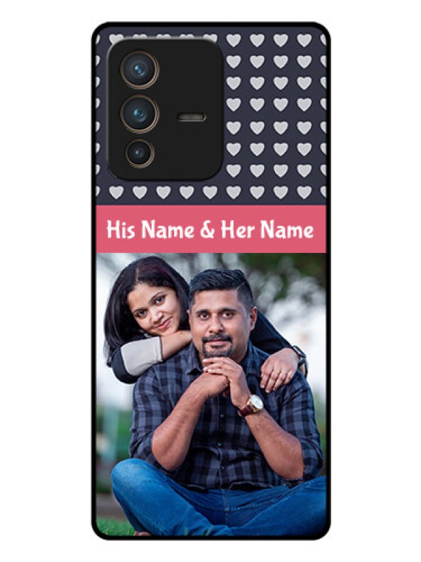 Custom Vivo V23 Pro 5G Custom Glass Mobile Case - Love Symbols Design