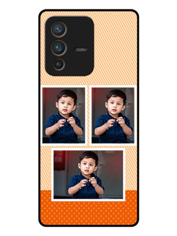 Custom Vivo V23 Pro 5G Photo Printing on Glass Case - Bulk Photos Upload Design