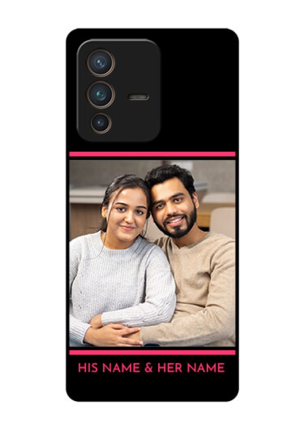 Vivo V23 Pro 5G Custom Glass Mobile Case - with Add Text Design