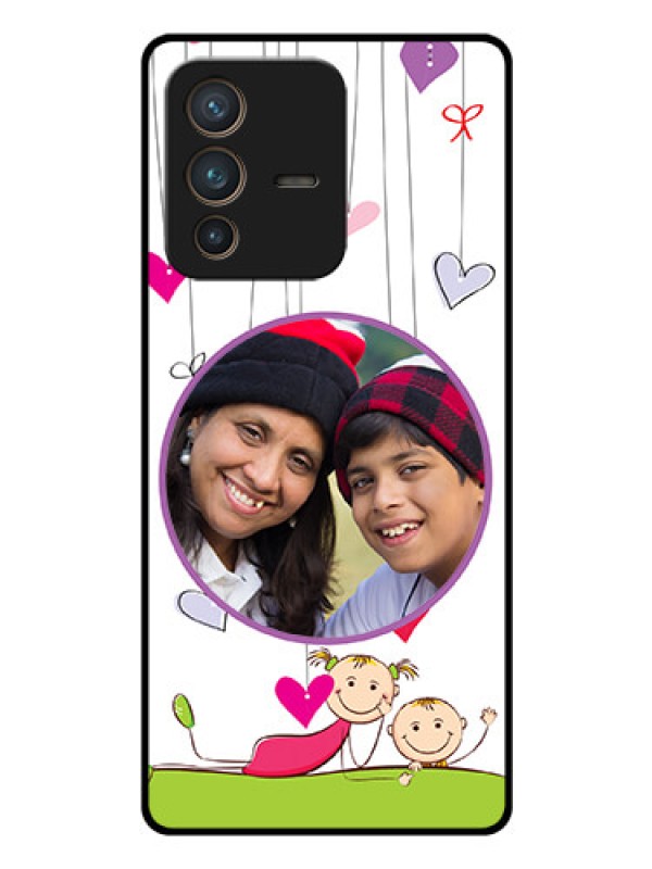Custom Vivo V23 Pro 5G Photo Printing on Glass Case - Cute Kids Phone Case Design