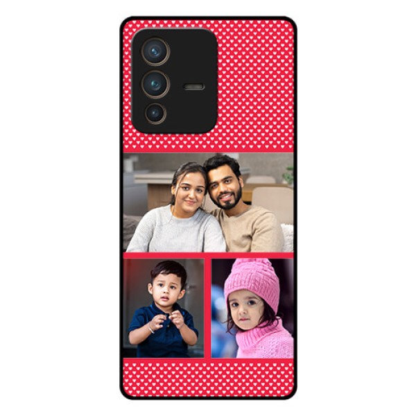 Vivo V23 Pro 5G Personalized Glass Phone Case - Bulk Pic Upload Design