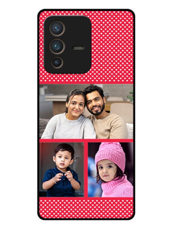 Custom Vivo V23 Pro 5G Personalized Glass Phone Case - Bulk Pic Upload Design