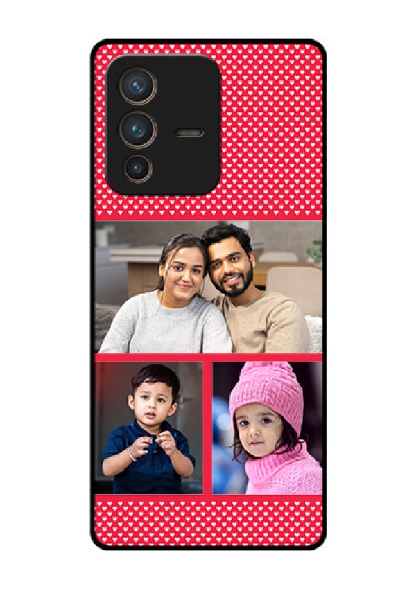 Vivo V23 Pro 5G Personalized Glass Phone Case - Bulk Pic Upload Design