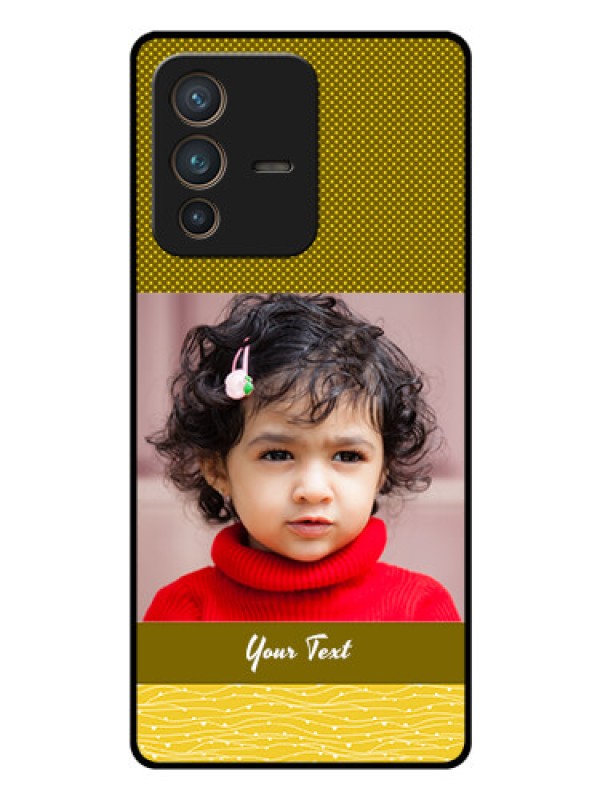 Custom Vivo V23 Pro 5G Custom Glass Phone Case - Simple Green Color Design