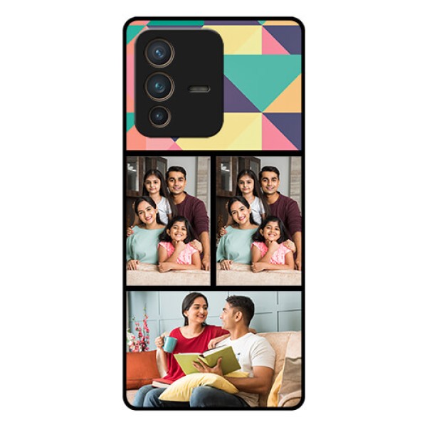 Vivo V23 Pro 5G Custom Glass Phone Case - Bulk Pic Upload Design