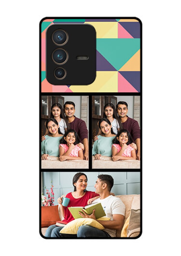 Vivo V23 Pro 5G Custom Glass Phone Case - Bulk Pic Upload Design