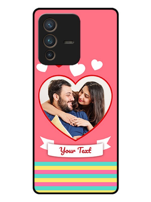 Custom Vivo V23 Pro 5G Photo Printing on Glass Case - Love Doodle Design