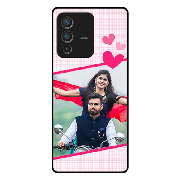 Vivo V23 Pro 5G Custom Glass Phone Case - Love Shape Heart Design Vivo V23 Pro 5G Custom Glass Phone Case - Love Shape Heart Design