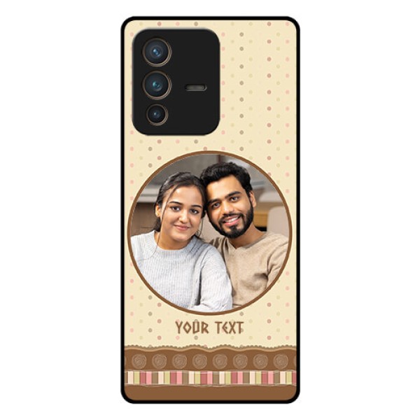 Vivo V23 Pro 5G Custom Glass Mobile Case - Brown Dotted Mobile Case Design Vivo V23 Pro 5G Custom Glass Mobile Case - Brown Dotted Mobile Case Design