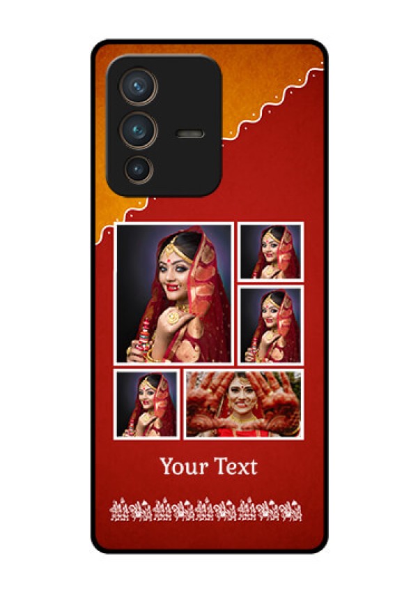 Vivo V23 Pro 5G Personalized Glass Phone Case - Wedding Pic Upload Design