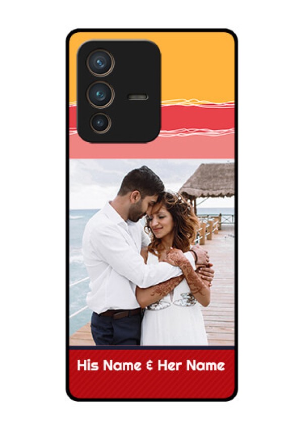 Vivo V23 Pro 5G Custom Glass Mobile Case - Colorful Case Design