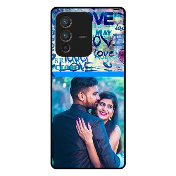 Vivo V23 Pro 5G Custom Glass Mobile Case - Colorful Love Design Vivo V23 Pro 5G Custom Glass Mobile Case - Colorful Love Design