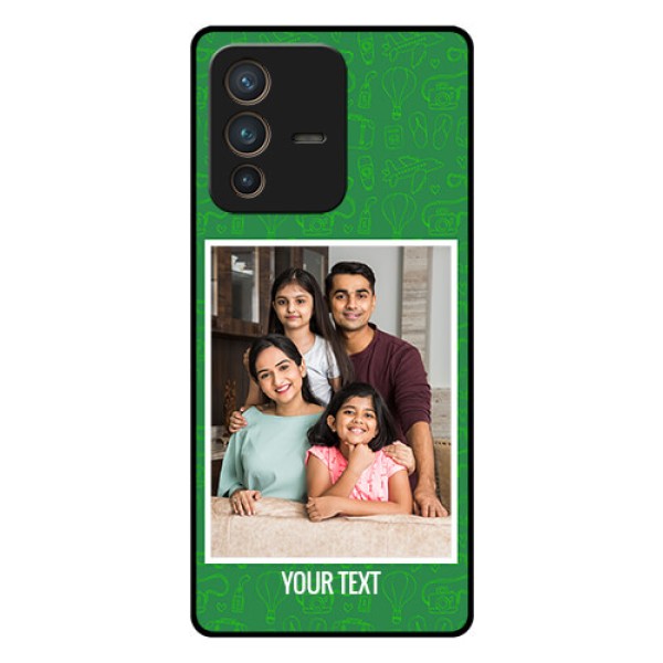 Vivo V23 Pro 5G Personalized Glass Phone Case - Picture Upload Design