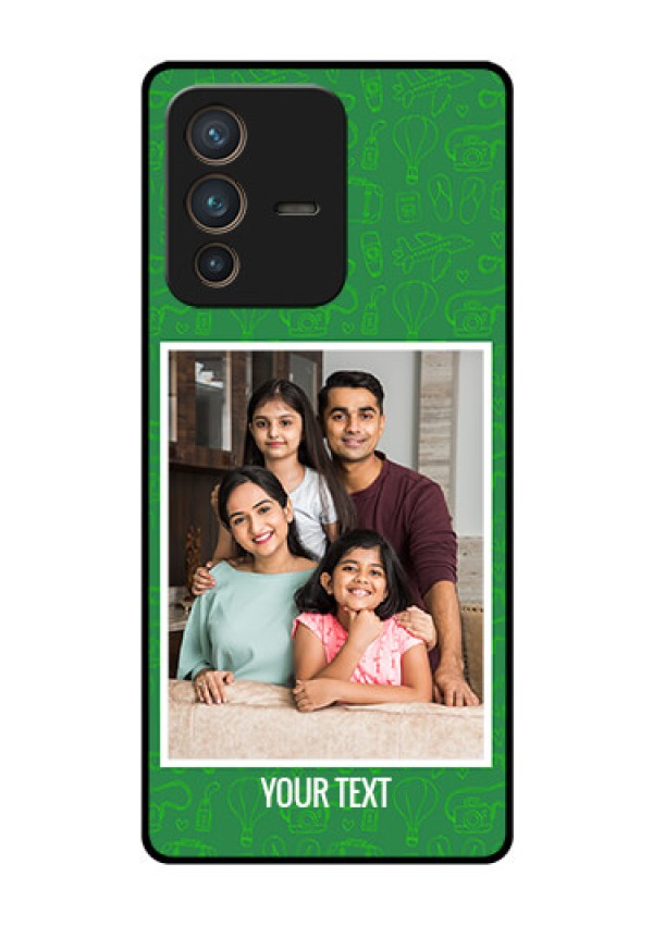 Vivo V23 Pro 5G Personalized Glass Phone Case - Picture Upload Design