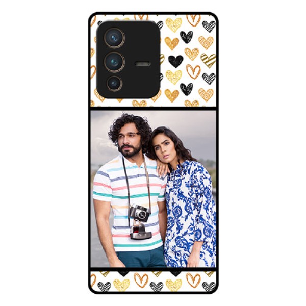 Vivo V23 Pro 5G Photo Printing on Glass Case - Love Symbol Design