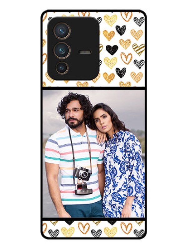 Custom Vivo V23 Pro 5G Photo Printing on Glass Case - Love Symbol Design