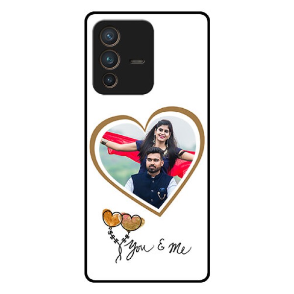 Vivo V23 Pro 5G Custom Glass Mobile Case - You & Me Design