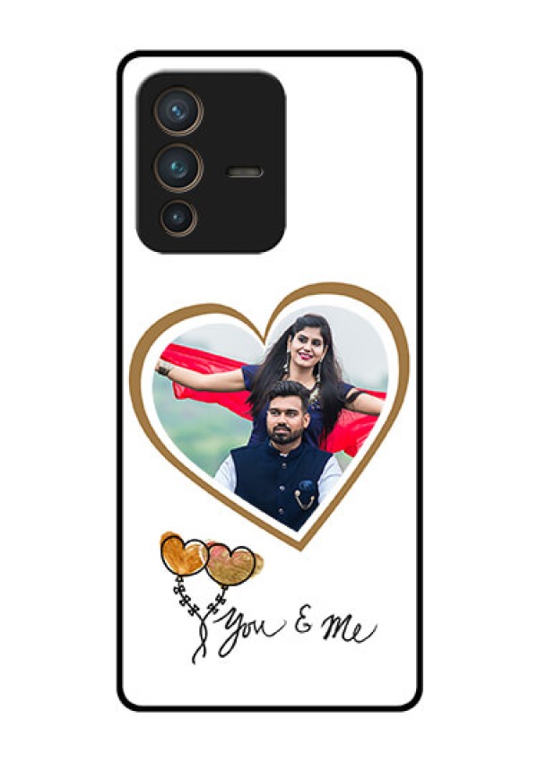 Vivo V23 Pro 5G Custom Glass Mobile Case - You & Me Design