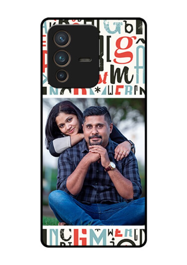 Vivo V23 Pro 5G Personalized Glass Phone Case - Alphabet Design