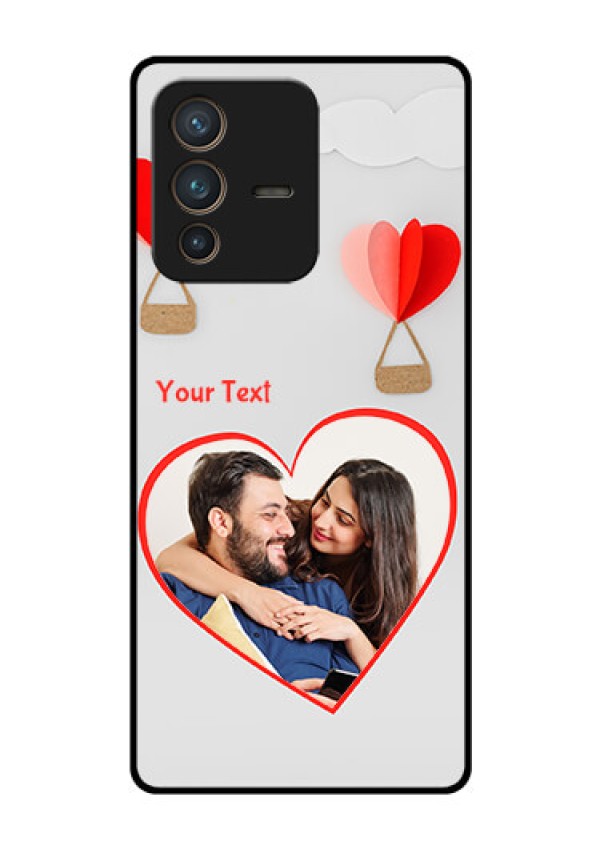Vivo V23 Pro 5G Custom Glass Mobile Case - Parachute Love Design
