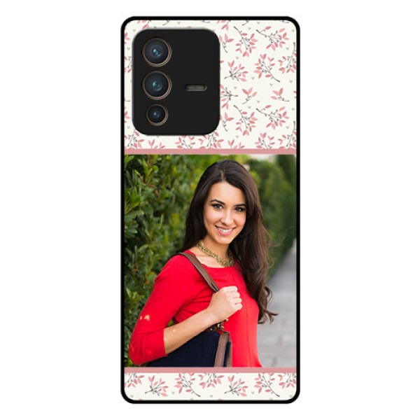 Vivo V23 Pro 5G Custom Glass Phone Case - Premium Floral Design