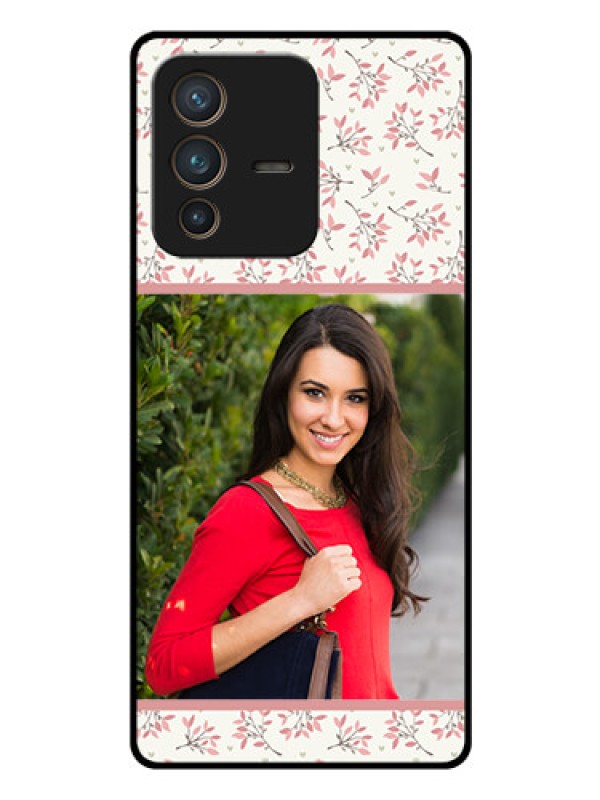 Custom Vivo V23 Pro 5G Custom Glass Phone Case - Premium Floral Design