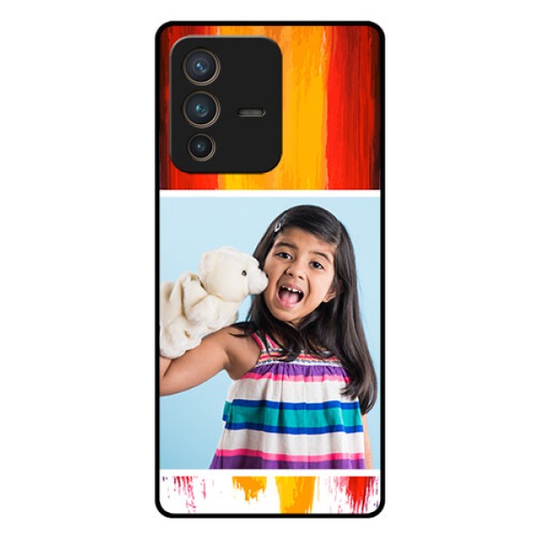 Vivo V23 Pro 5G Personalized Glass Phone Case - Multi Color Design