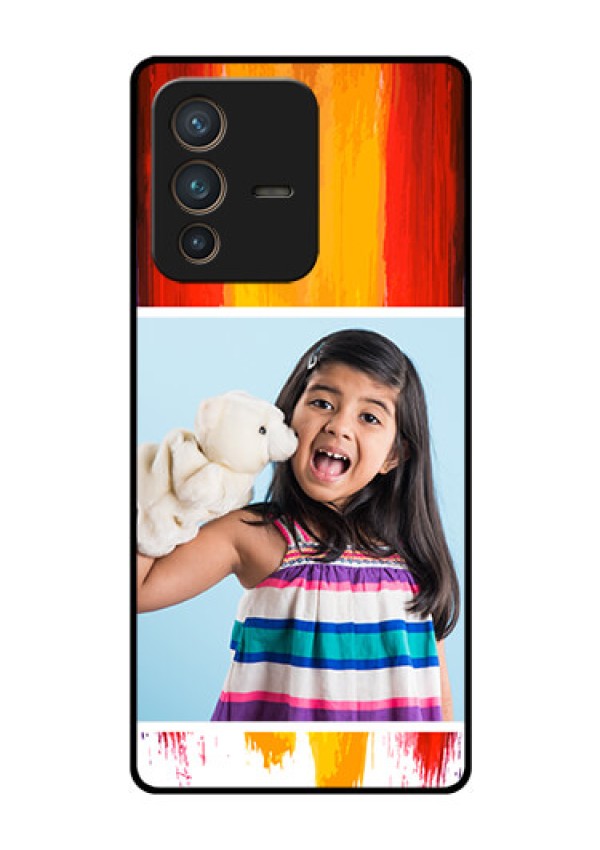 Vivo V23 Pro 5G Personalized Glass Phone Case - Multi Color Design