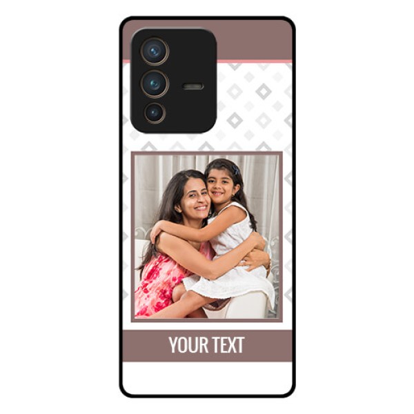 Vivo V23 Pro 5G Photo Printing on Glass Case - Simple Diamond Design Vivo V23 Pro 5G Photo Printing on Glass Case - Simple Diamond Design