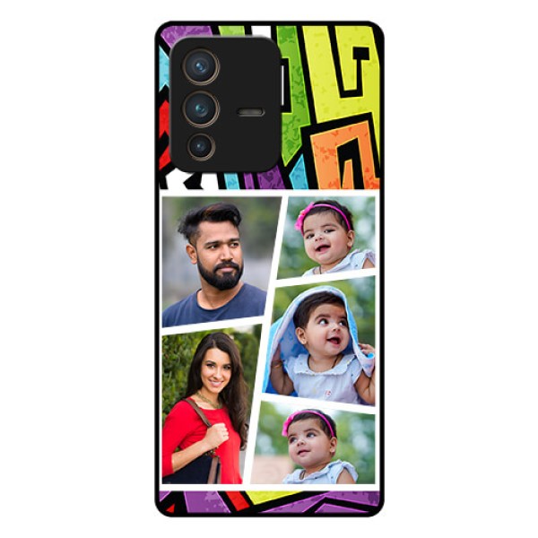 Vivo V23 Pro 5G Custom Glass Phone Case - Graffiti pattern Design