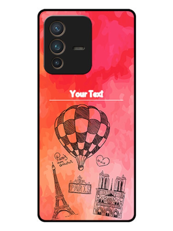 Custom Vivo V23 Pro 5G Custom Glass Phone Case - Paris Theme Design