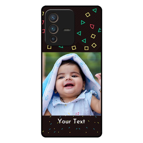 Vivo V23 Pro 5G Custom Glass Phone Case - with confetti birthday design Vivo V23 Pro 5G Custom Glass Phone Case - with confetti birthday design
