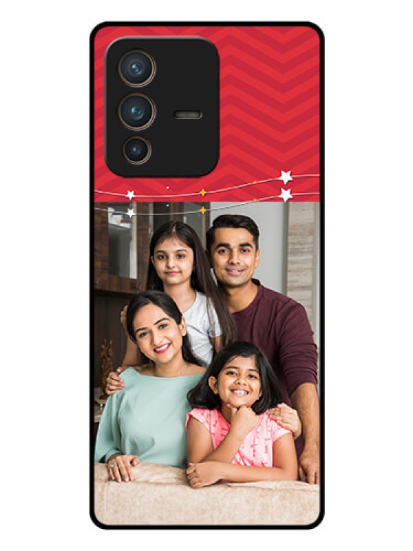 Custom Vivo V23 Pro 5G Personalized Glass Phone Case - Happy Family Design