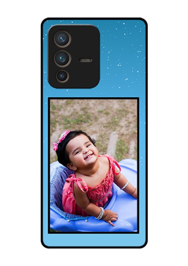 Vivo V23 Pro 5G Custom Glass Mobile Case - Wave Pattern Colorful Design